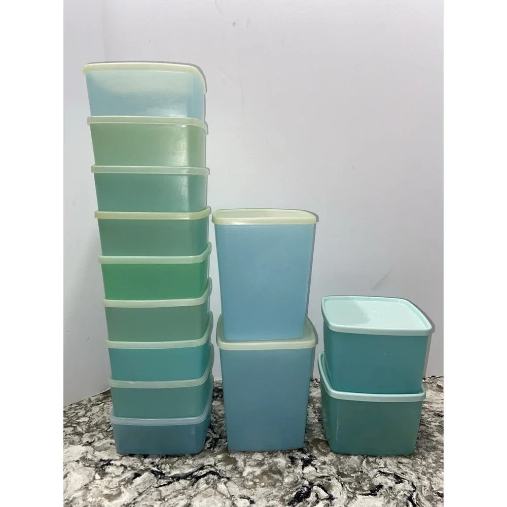 Vintage Tupperware Storage Freezer Containers 13 Bowls With Lids